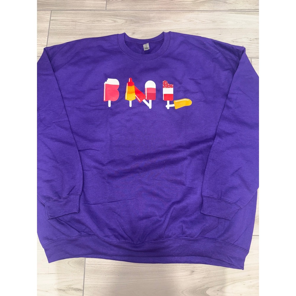 Barenaked Ladies BNL Popsicle Graphic Purple Sweatshirt Gildan Heavy Blend 3XL